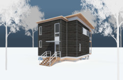Modern passive solar cabin
